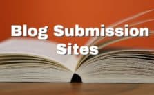 Blog Submission Sites